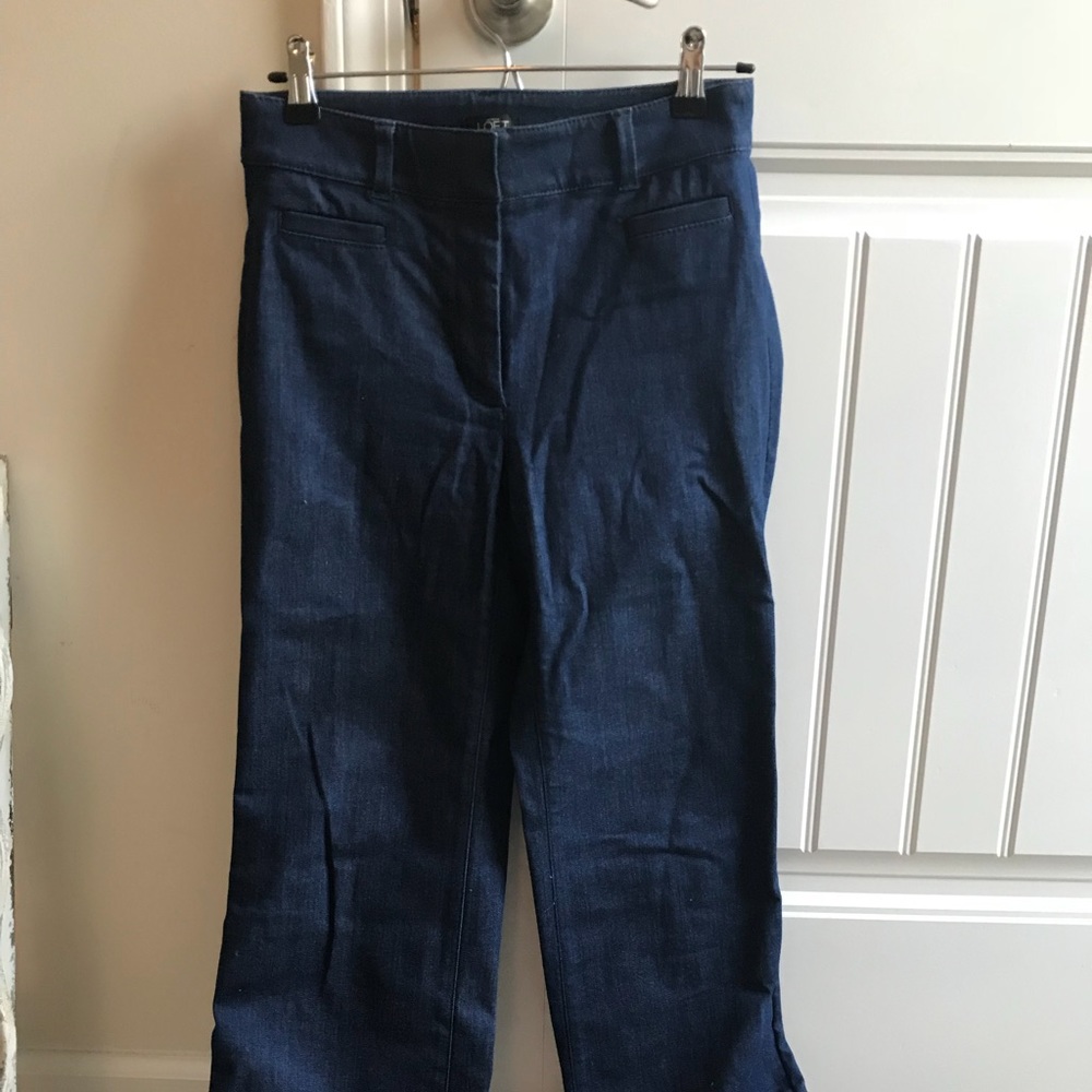 Women’s Ann Taylor loft dark blue jeans